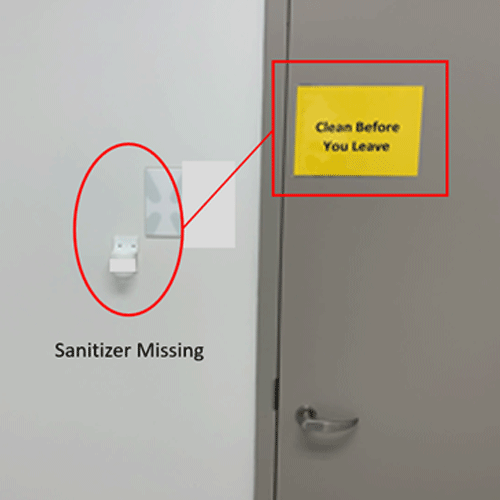 Image of Clean Room Empty Soap Dispenser
