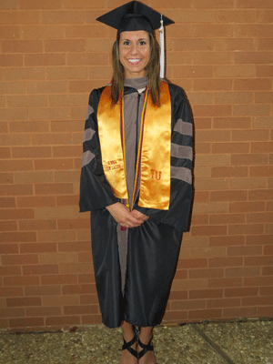 Dania Del Castillo-Pratts at graduation from Tuskegee Vet School