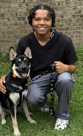 Diandre White with Rocket