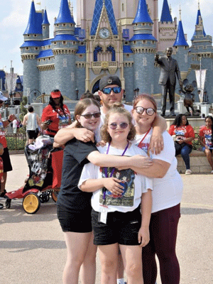 Jilliane Molloy, left, and family.