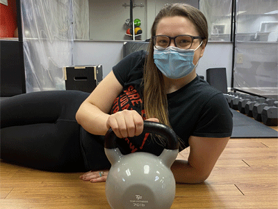 Molly Sinkewicz, cell donor at HemaCare's Lowell site