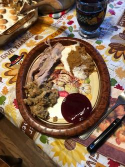 Image of a turkey spread