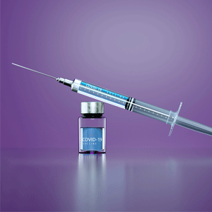A Vaccine Journey series--bottle of vaccine and syringe