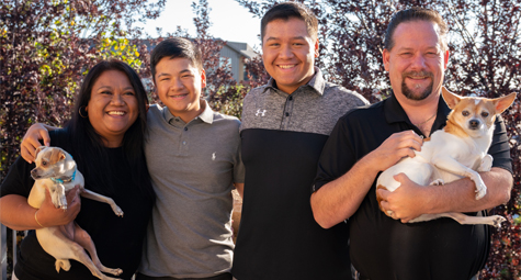 Rachel Kiserow and her family
