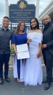 lab animal tech Mercedes with family