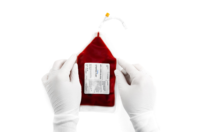 bag of human cord blood