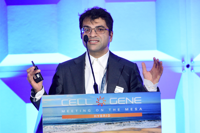 Ramin Baghirzade debuts the nAAVigation® AAV Viral Vector Manufacturing Platform at Cell and Gene Meeting on the Mesa.