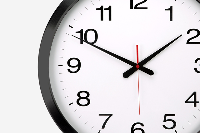 wall clock symbolizing a product's end-of-life