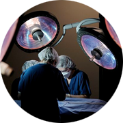 scientists in surgical suite