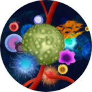 Illustration of the Tumor microenvironment.