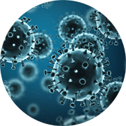 Illustration of influenza cells