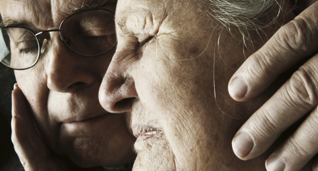 Elderly couple dealing with dementia.