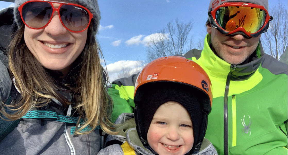 Connor Graban with his parents, Michelle and Dan Graban
