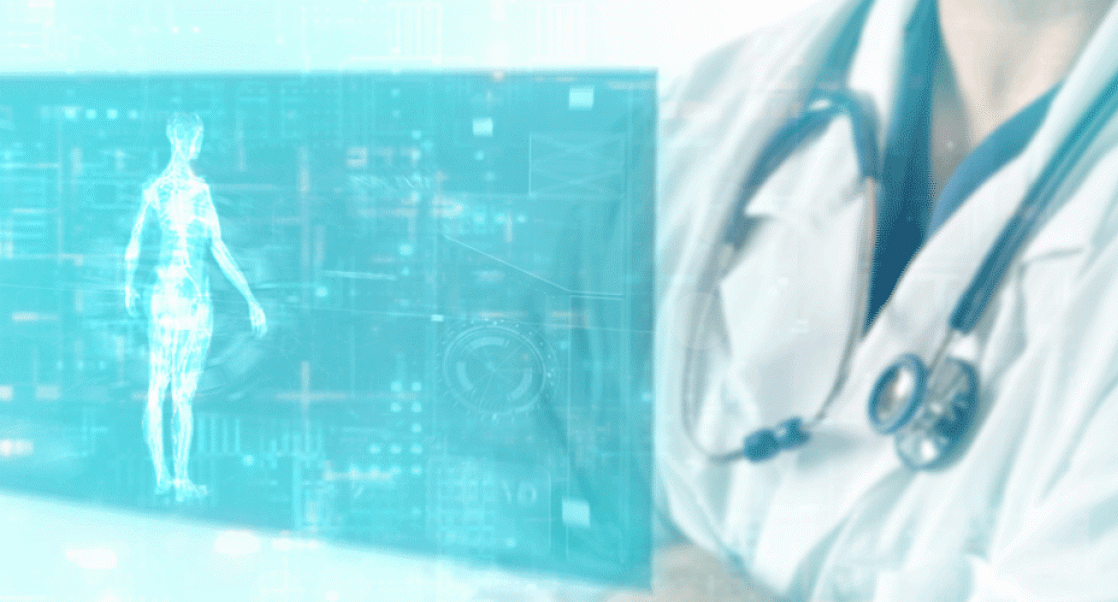 Image of a digital twin (virtual representation of patient)