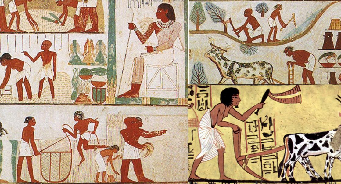 Depictions of agriculture in ancient art