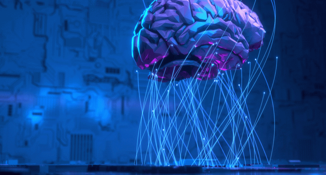 Image of Brain and artificial intelligence