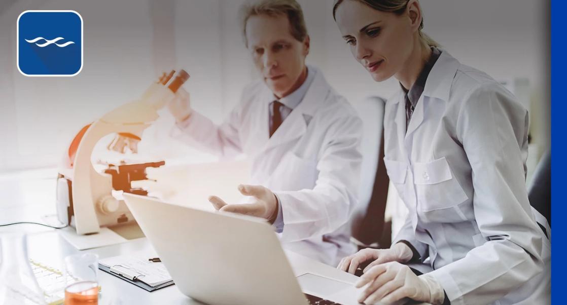 scientist reviewing data
