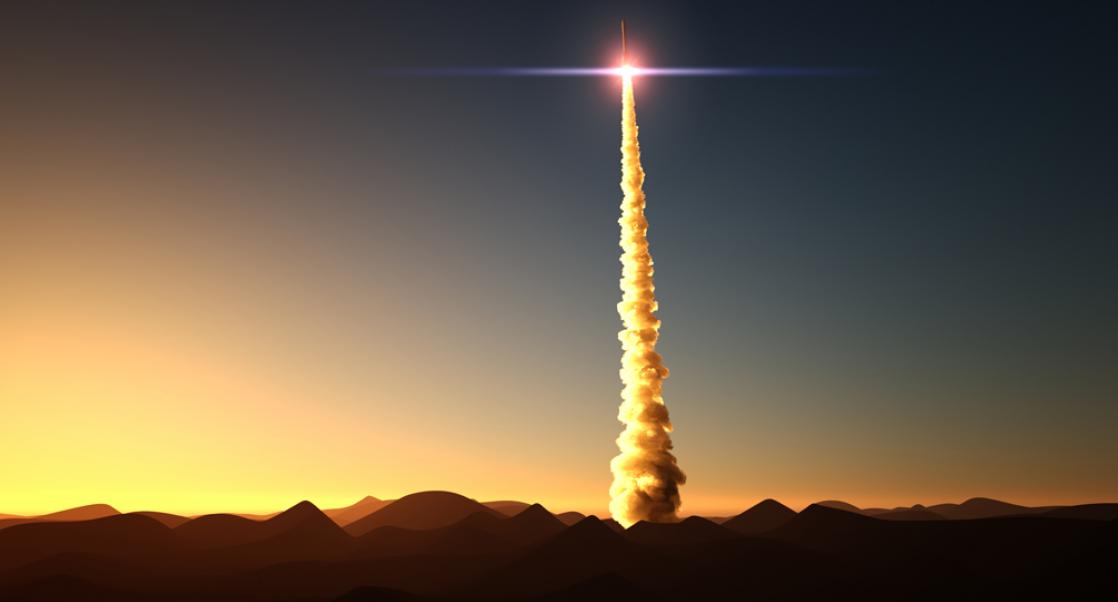 rocket carrying lab mice to International Space Station blasting off