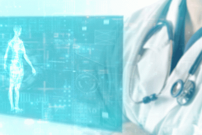 Image of a digital twin (virtual representation of patient)