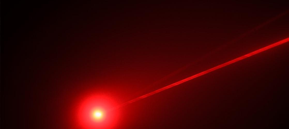 red laser beam